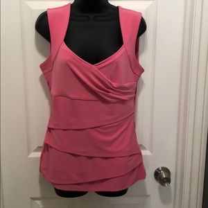 Pink Sleeveless, Slimming Top, size M